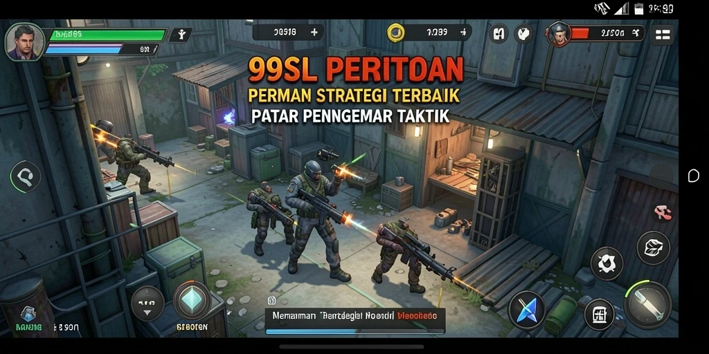 Tangkapan layar gameplay 99SL menampilkan pertarungan strategis yang intens.