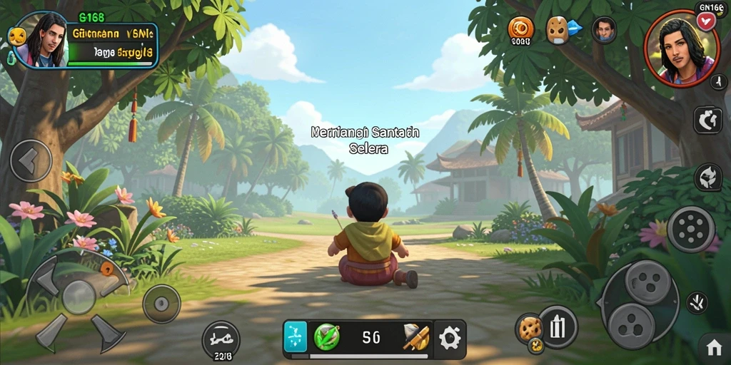 Screenshot gameplay GN168 menampilkan serunya bermain game Casual.