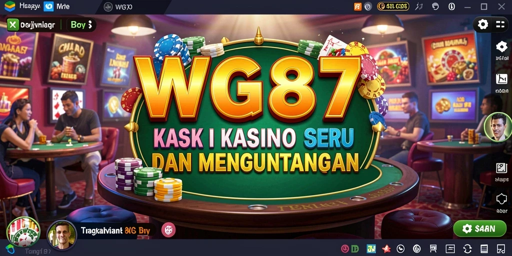Screenshot menampilkan gameplay seru dari WG87 di kasino digital.